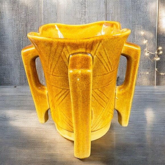 Ireland Pottery Vase Grafton Street Dublin Vase With Four Handles Flower Pot VTG - Picture 1 of 12